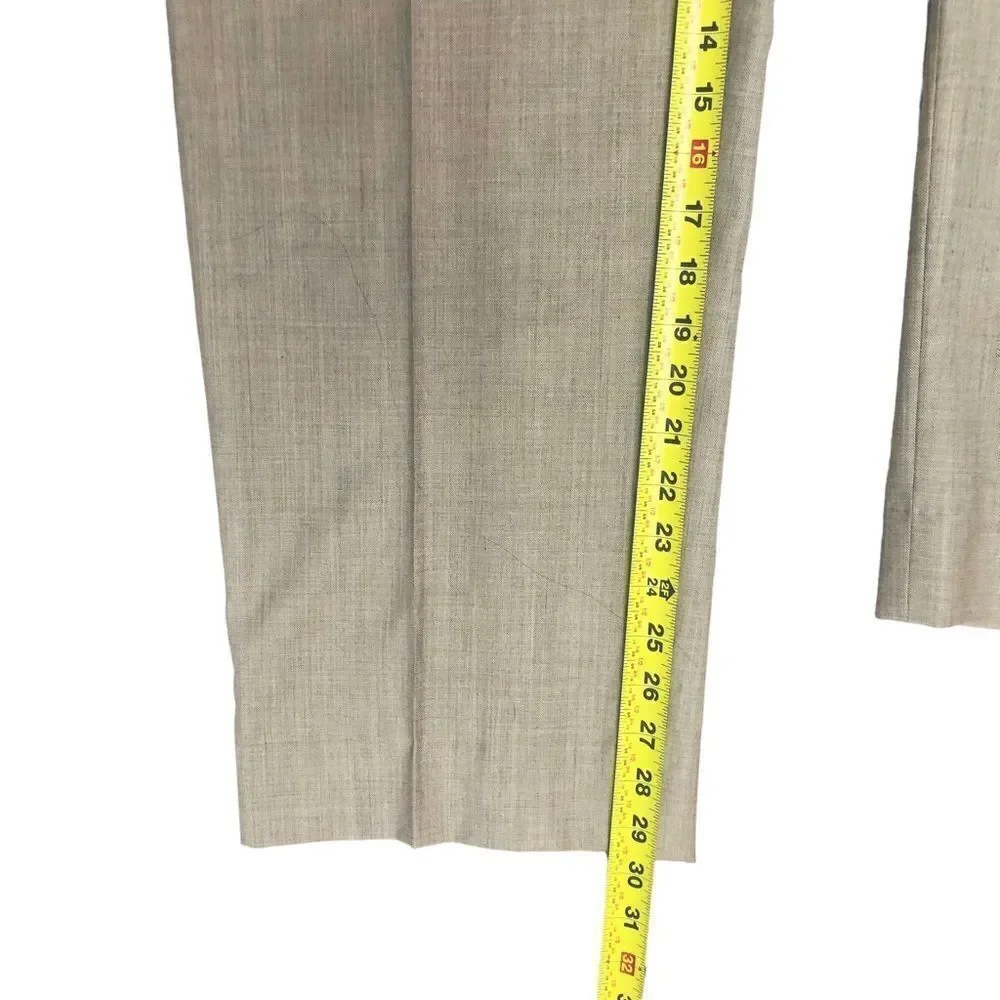 100% Wool Linea Naturale Luxe Flat Front Dress Men’s Pants 36x30 NWOT